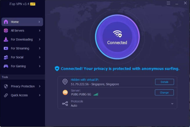 iTop VPN desktop App 4