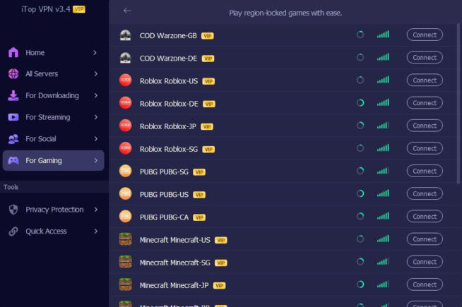 iTop VPN Gaming