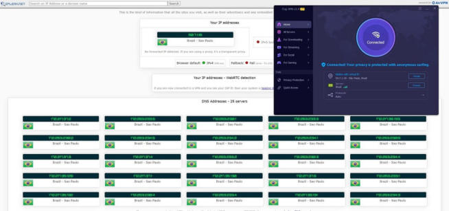 iTop VPN IP Leak Test BR