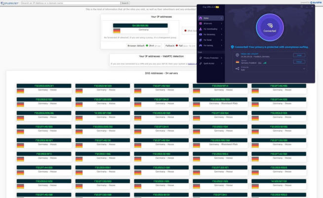 iTop VPN IP Leak Test DE