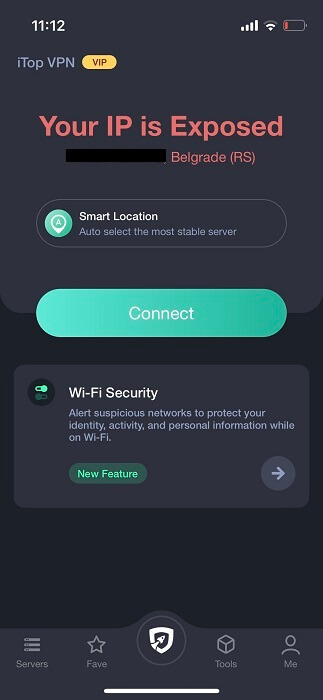 iTop VPN Mobile app