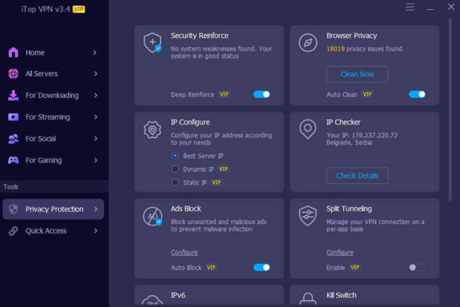 iTop VPN Privacy Protection 1