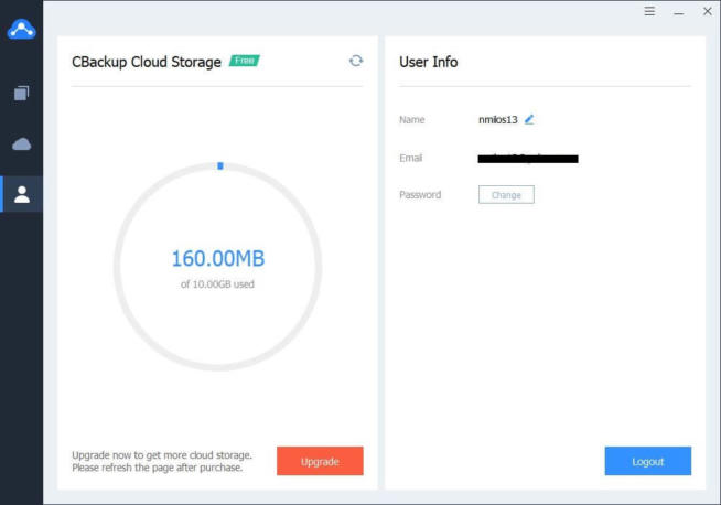 Cbackup Interface