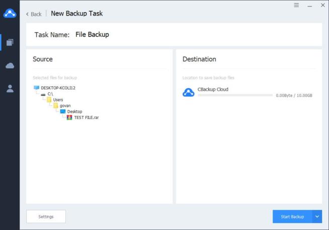 Cbackup Performance