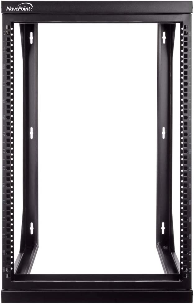 NavePoint 15U Wall Mount IT Open Frame Rack