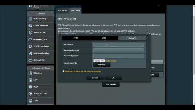 How To Setup and Configure an Asus Router as a VPN OpenVPN