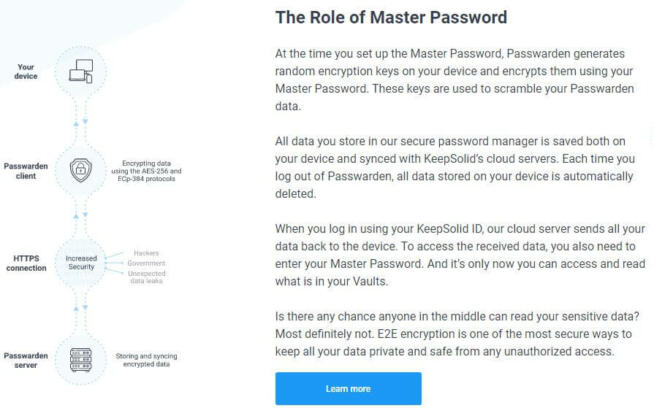 Passwarden Master Password