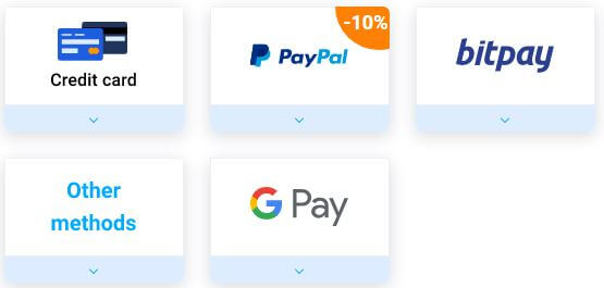 Passwarden Payment Methods