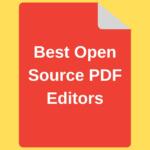 Best Open Source PDF Editors