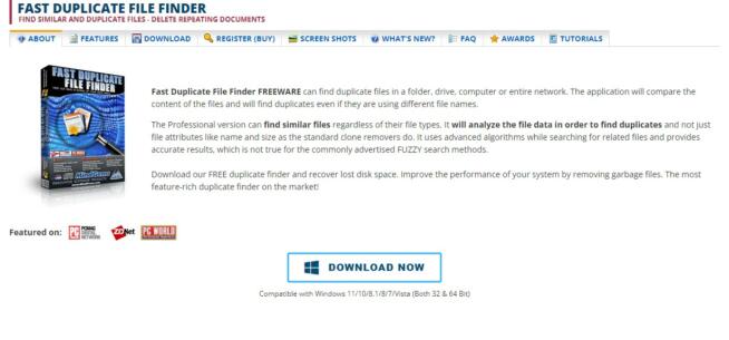 Fast Duplicate File Finder