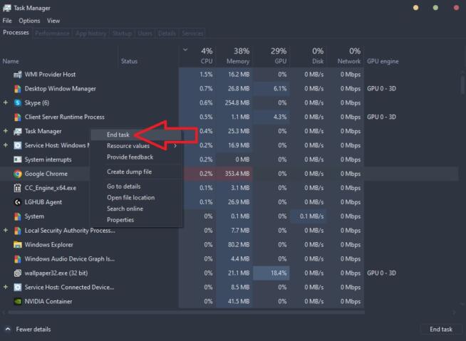 Chrome White Screen Task Manager 2