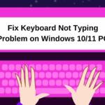 Fix Keyboard Not Typing Problem on Windows 1011 PC