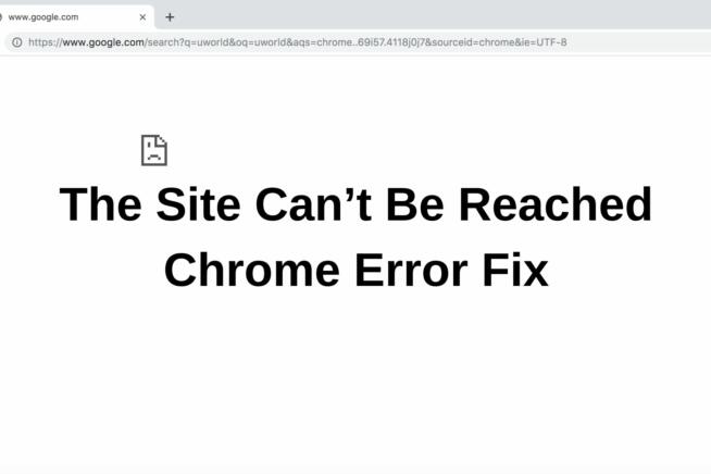 The Site Can’t Be Reached Chrome Error Fix