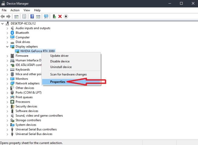 Device Manager Display Adapter Rollback