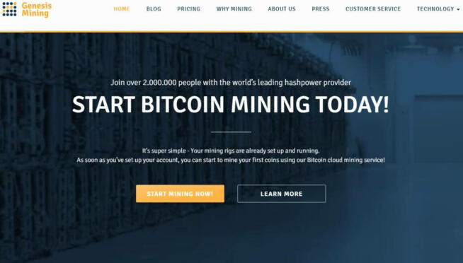 Genesis Mining Bitcoin Cloud Mining Site