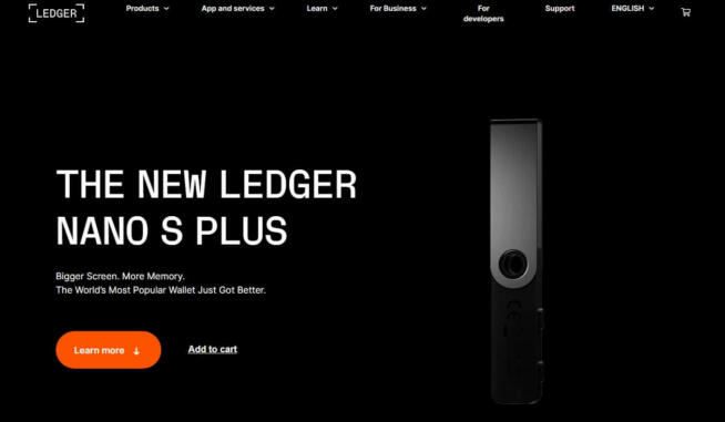 Ledger Nano S Plus Bitcoin Wallet