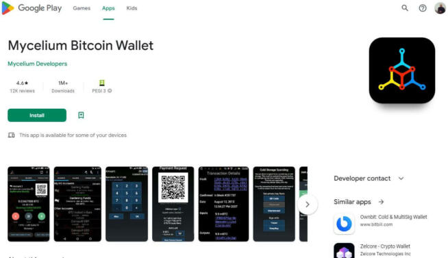 Mycelium Bitcoin Wallet