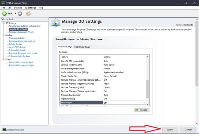 Nvidia 3D Settings 4
