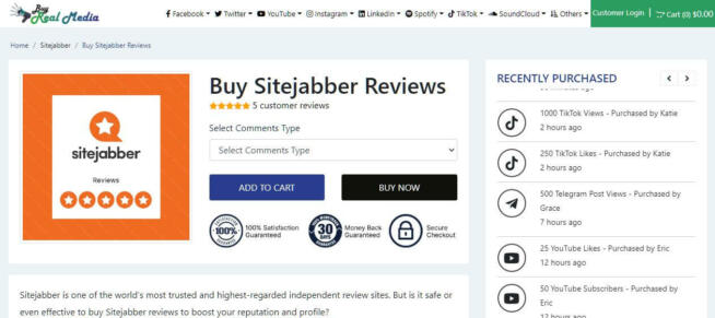 Buy Real Media Sitejabber Reviews