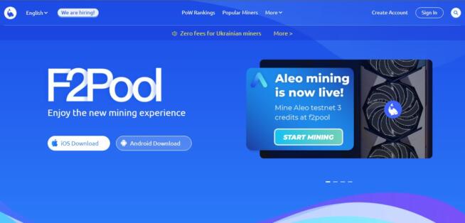 F2Pool Bitcoin Mining Pool