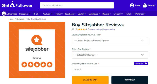 GetAFollower Sitejabber Reviews