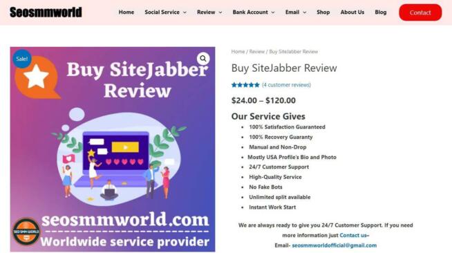 SEOSMMWorld Sitejabber Reviews