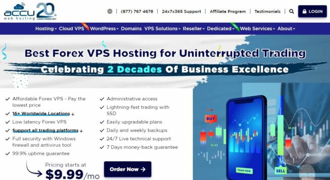 Accuweb Forex VPS Hosting