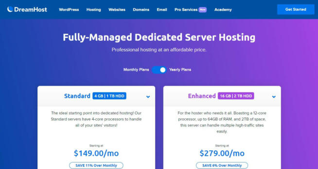 Dreamhost Dedicated Server Hosting