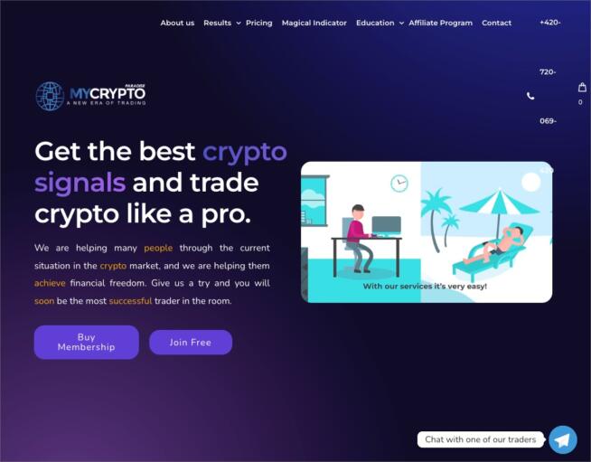 MyCryptoParadise Crypto Trading signals provider