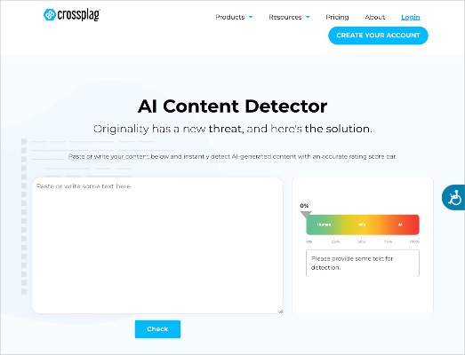 Crossplag AI Content Detector