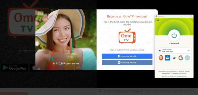 ExpressVPN OmeTV