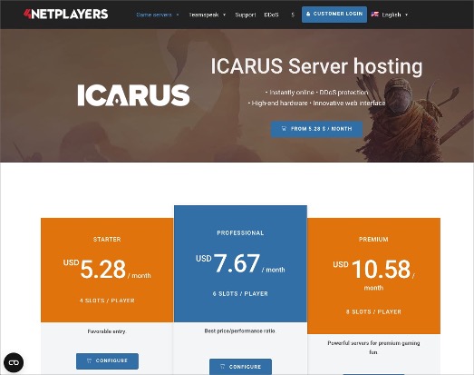 4NetPlayers Icarus Server Provider