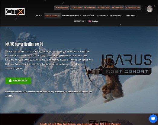 GTX Gaming Icarus Server Provider