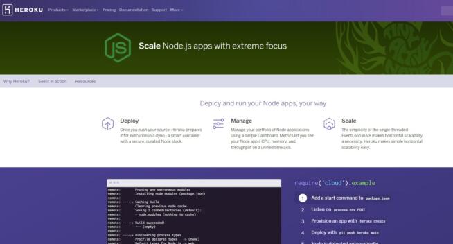 Heroku Node.js Hosting Provider