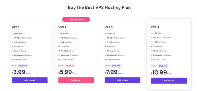 Hostinger Pricing