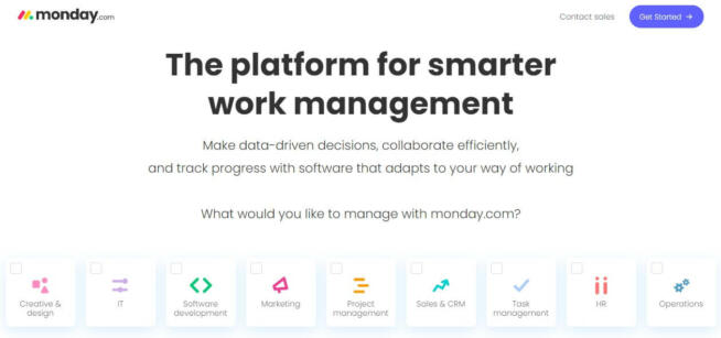 Monday com Business Process Management Software