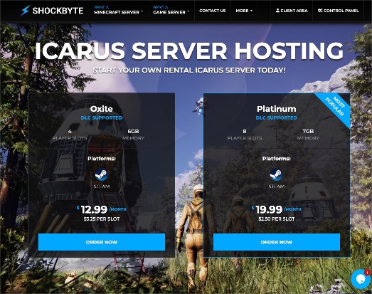ShockByte Icarus Server Provider