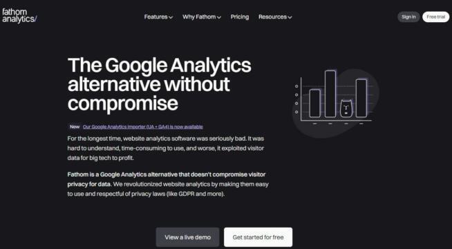 Fathom Analytics Google Analytics Alternative