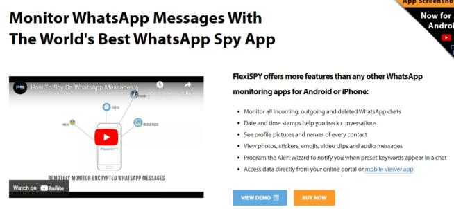 FlexiSpy WhatsApp Hacking App