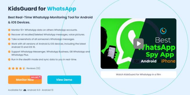 KidsGuard WhatsApp Hacking App