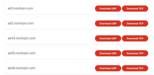 NordVPN Config Files