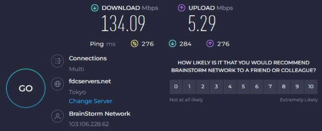 ZoogVPN Speed Japan