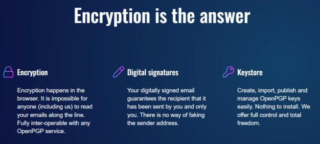 Mailfence Encryption