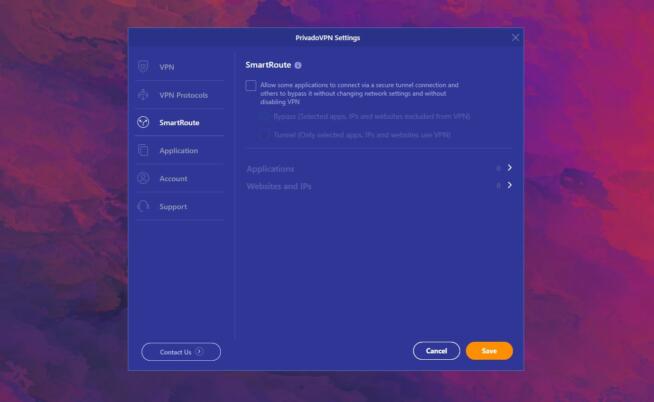 PrivadoVPN SmartRoute