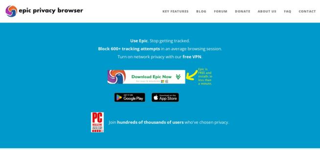 epic privacy browser