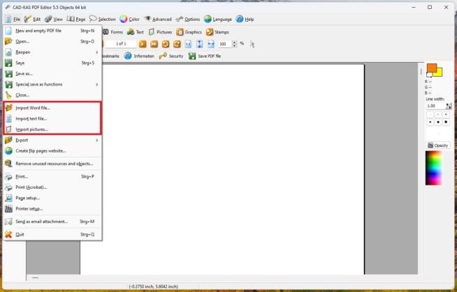 Cad-Kas PDF Editor Conversion 1