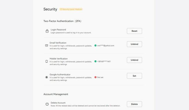Pionex Security