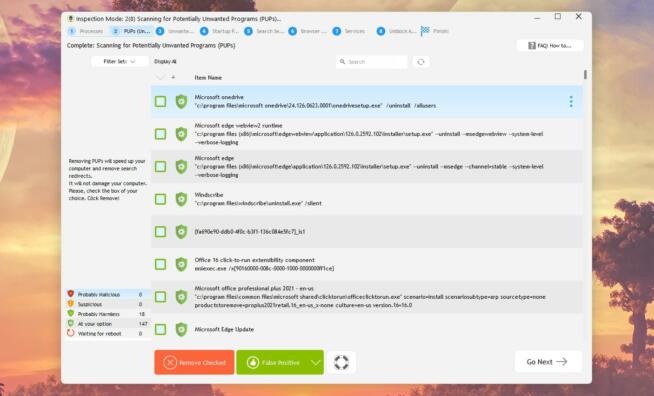 UnHackMe PUP Detection