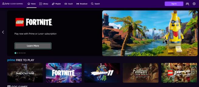 amazon luna cloud gaming