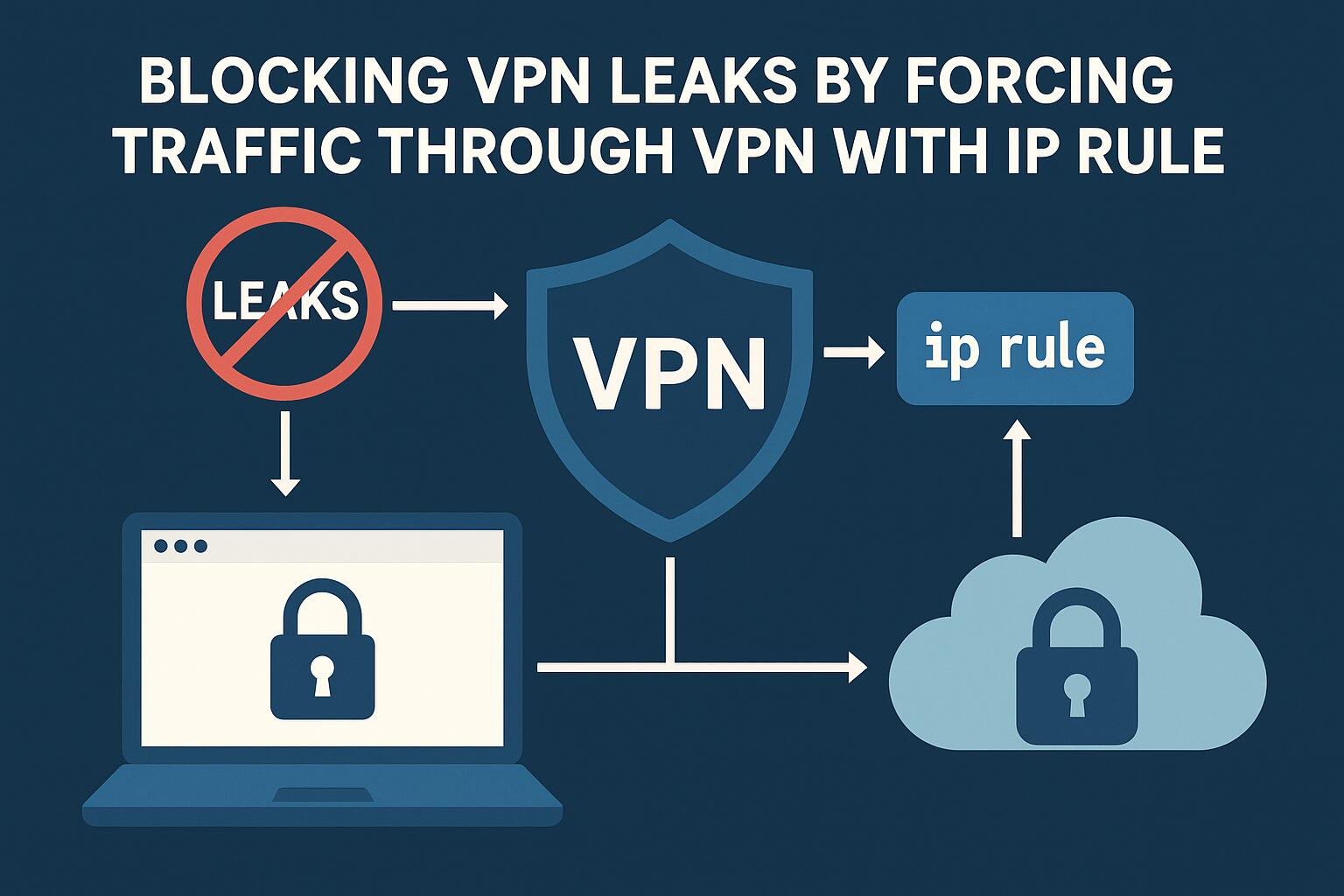 Blocking VPN Leaks by Forcing Traffic Through VPN with ip rule
